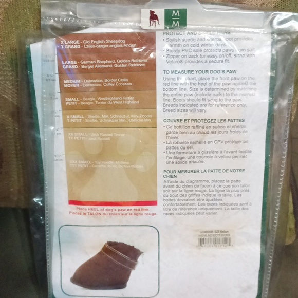 Outdoor Dog shearling boots brown size medium 4 boots - Picture 17 of 17